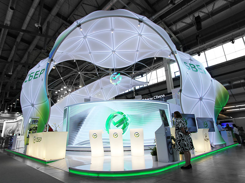 Exhibition stand Sber at Innoprom-2024
